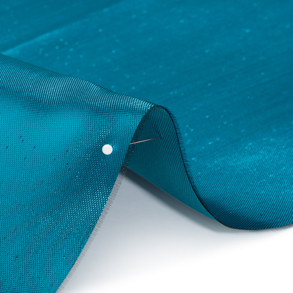 Double Faced Lame Mikado - Dark Blue - Sara Collection - Detail