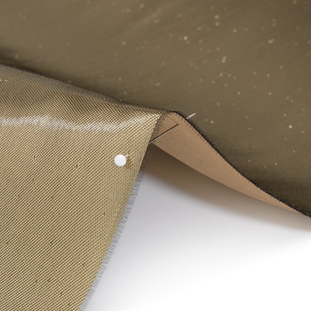 Double Faced Lame Mikado - Tan - Sara Collection - Detail