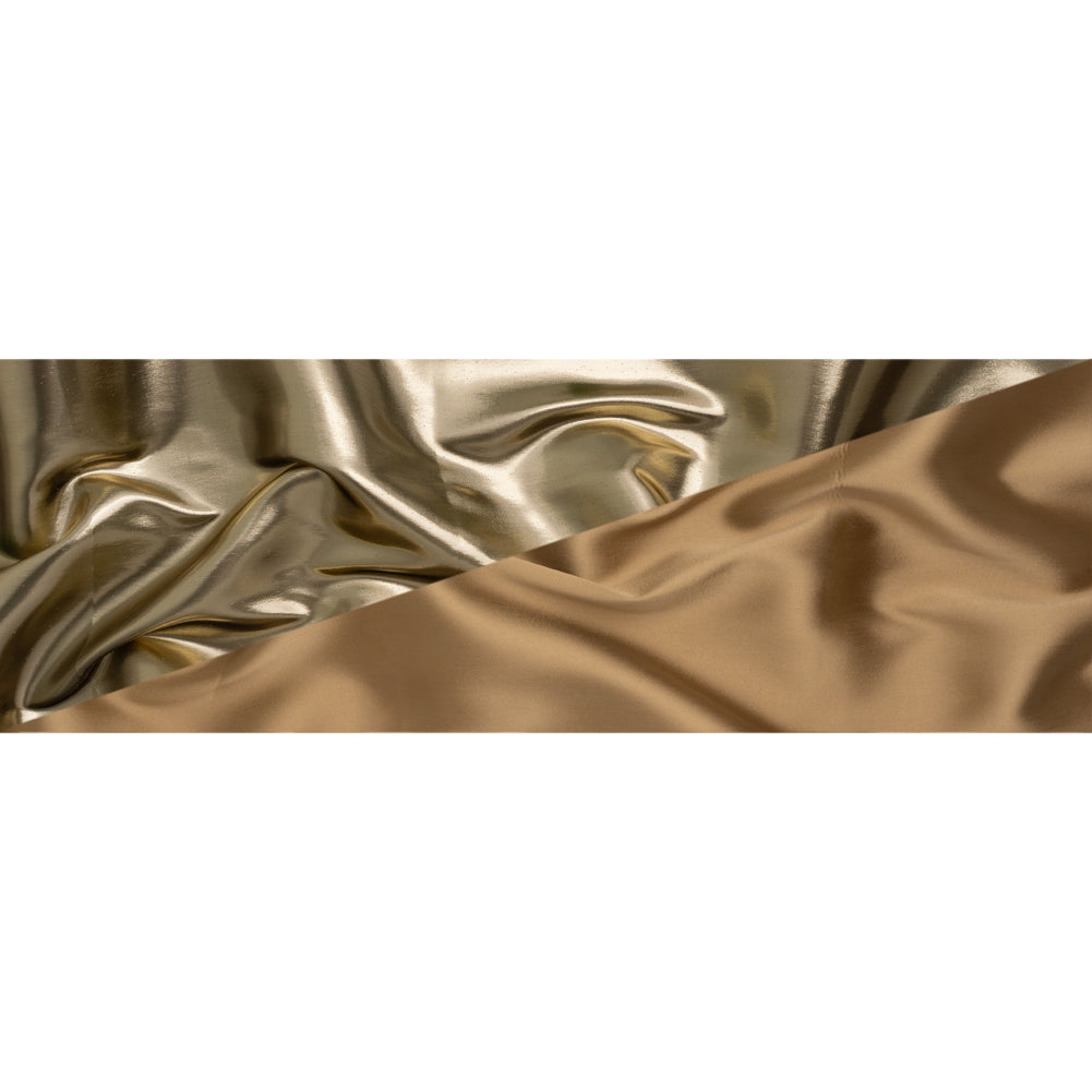 Double Faced Lame Mikado - Tan - Sara Collection - Full
