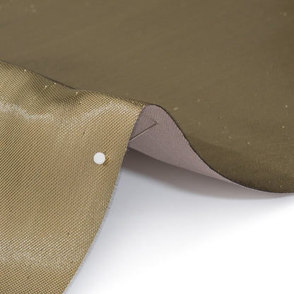Double Faced Lame Mikado - Taupe and Gold - Sara Collection Detail