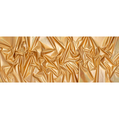Metallic Foiled Polyester Jersey Knit - Holographic Gold - Amalthea Collection Full