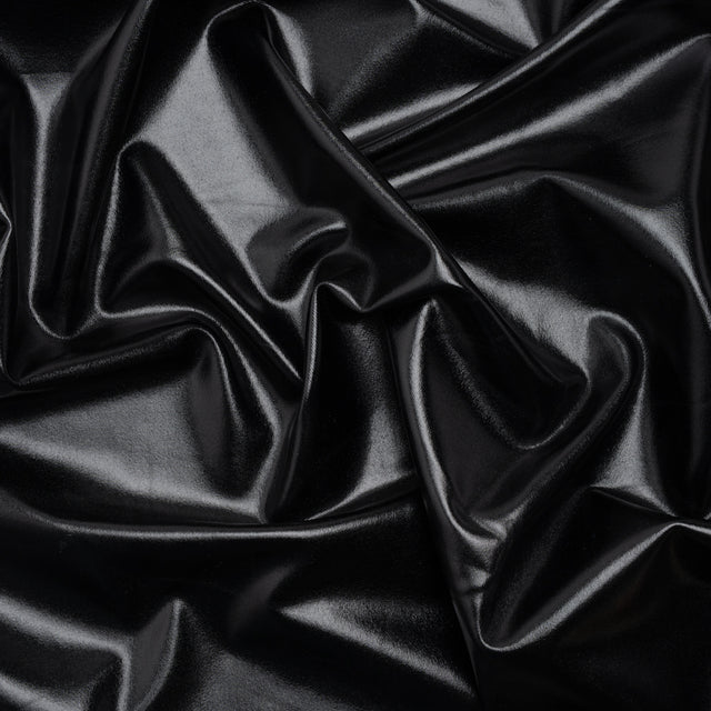 Yaya Han Metallic Foiled Stretch Spandex Polyester Jersey - Black - Cosplay Collection