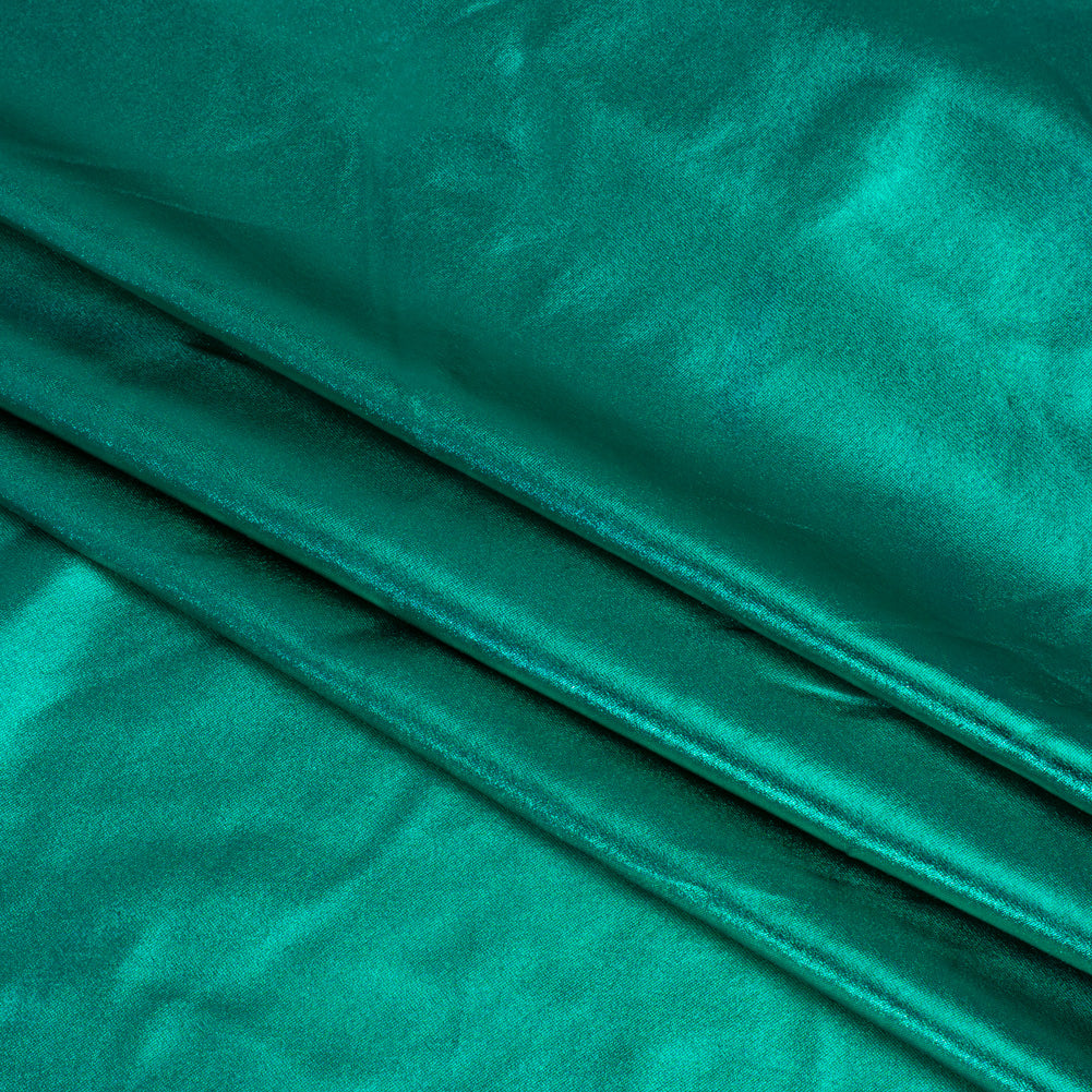 Yaya Han Metallic Foiled Stretch Spandex Polyester Jersey - Emerald Green - Cosplay Collection - Folded