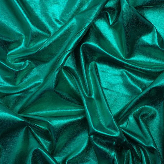 Yaya Han Metallic Foiled Stretch Spandex Polyester Jersey - Emerald Green - Cosplay Collection