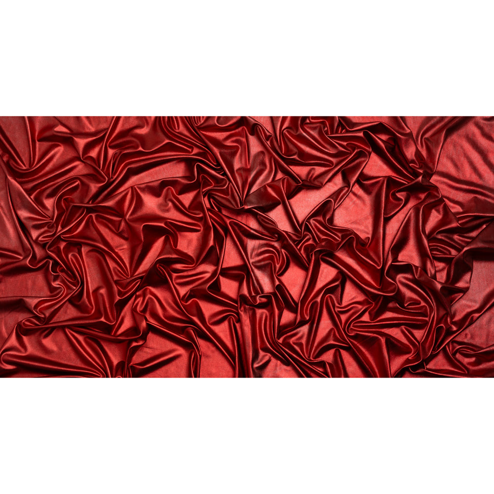 Yaya Han Metallic Foiled Stretch Spandex Polyester Jersey - Red - Cosplay Collection