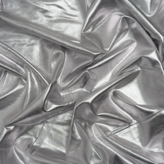 Yaya Han Metallic Foiled Stretch Spandex Polyester Jersey - Silver - Cosplay Collection