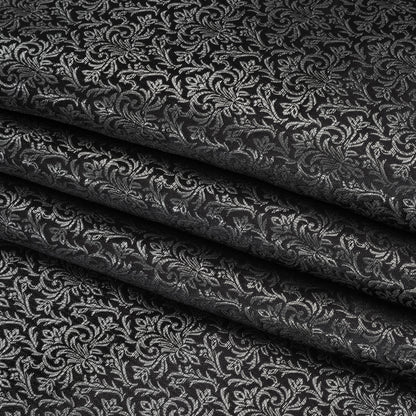 Yaya Han Polyester and Nylon Brocade - Imperial Silver and Black Damask - Cosplay Collection