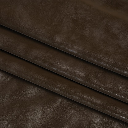 Yaya Han Soft Stretch Faux Leather/Pleather - Distressed Dark Brown with Brushed Backing - Cosplay Collection