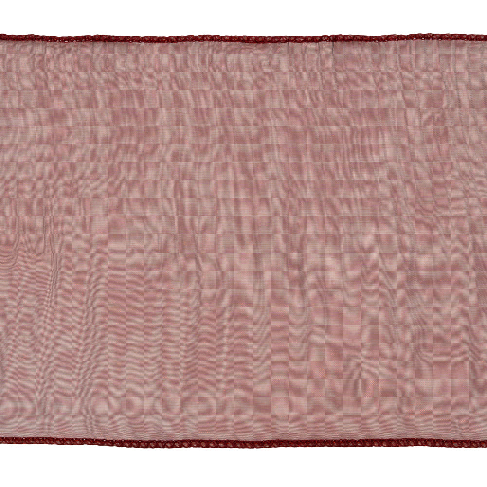 Yaya Han Pleated Ruffle Organza Trim - Mermaid Dark Red, 5" - Cosplay Collection