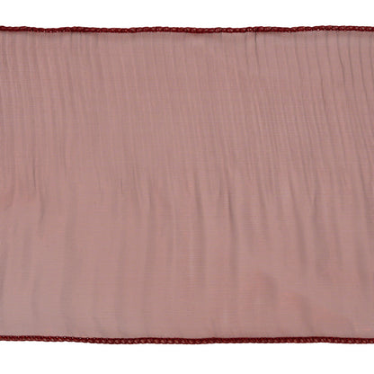 Yaya Han Pleated Ruffle Organza Trim - Mermaid Dark Red, 5" - Cosplay Collection