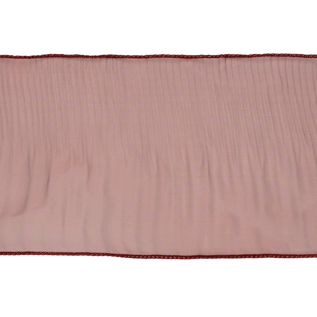 Yaya Han Pleated Ruffle Organza Trim - Mermaid Dark Red, 5" - Cosplay Collection