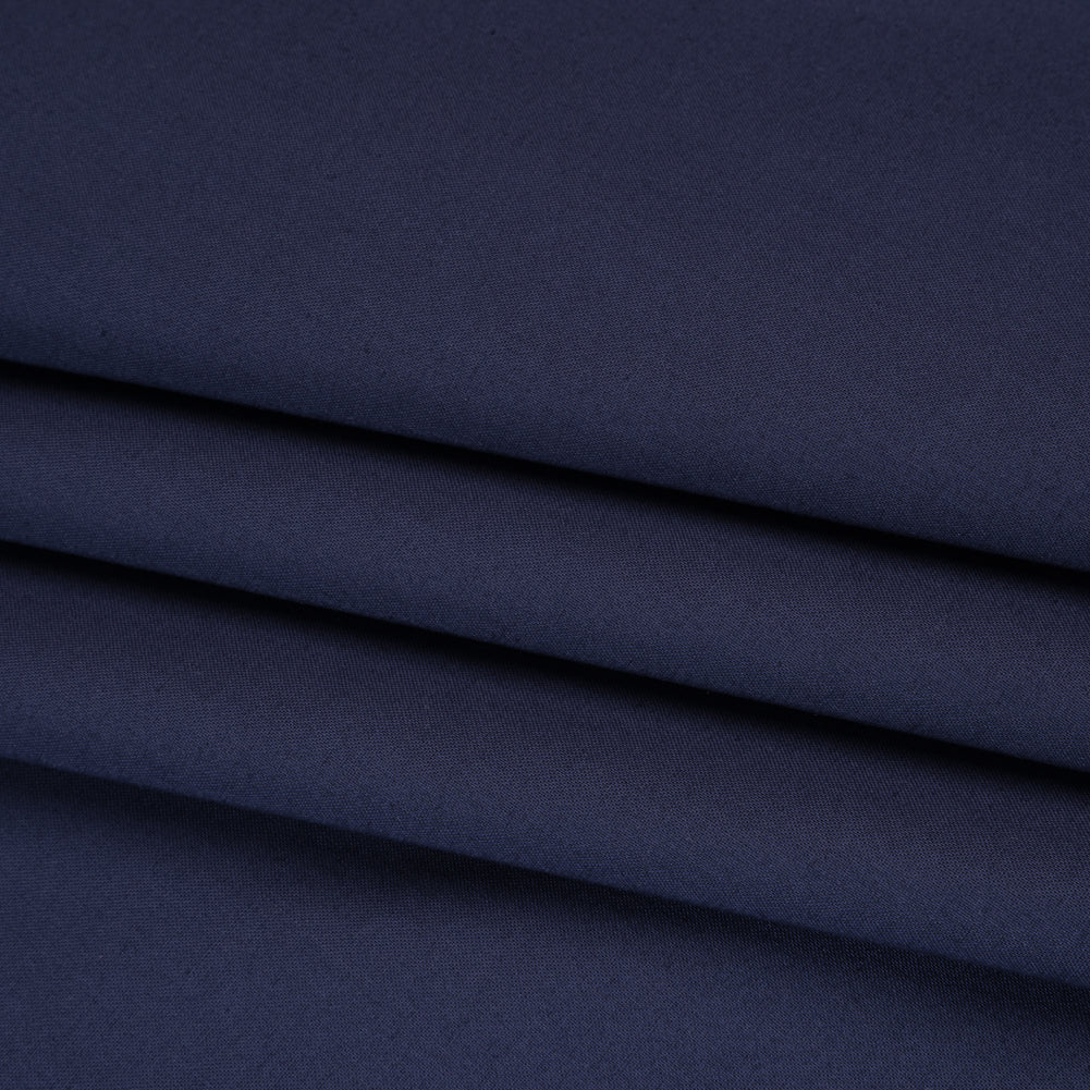 Sew Classic Solid Quilting Cotton Fabrics - Tartan Navy Folded