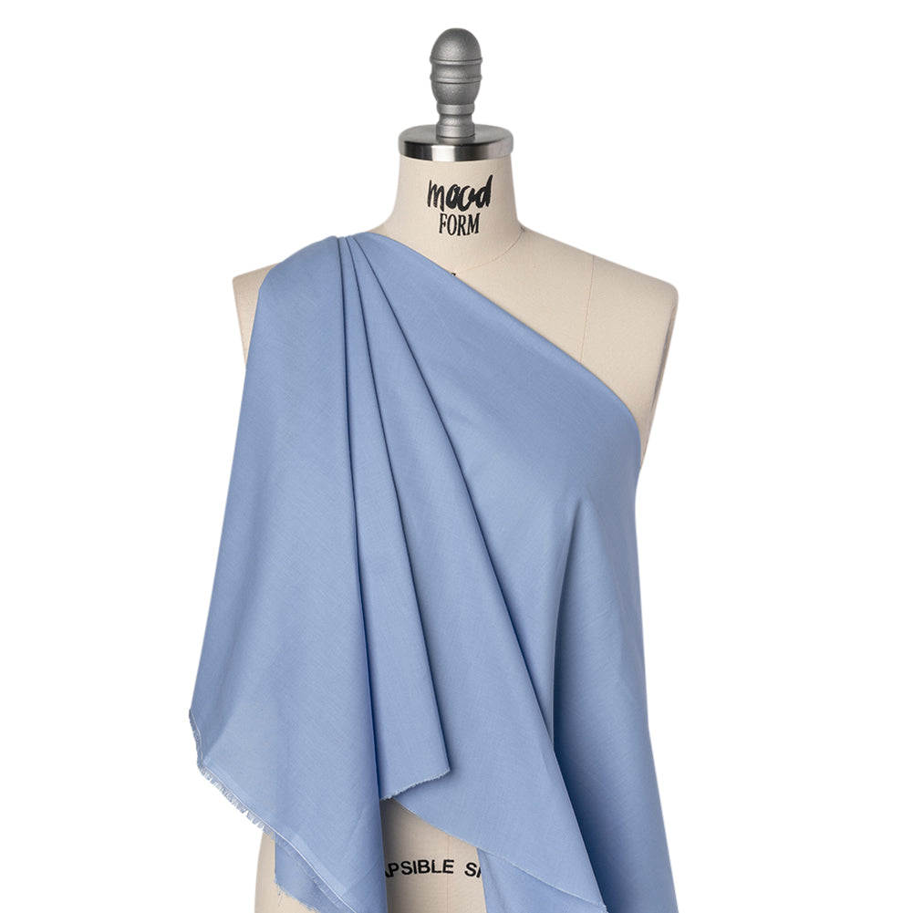 Sew Classic Solid Quilting Cotton Fabrics - Medium Blue - Drape
