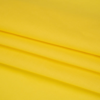 Sew Classic Solid Quilting Cotton Fabrics - Bright Yellow Folded