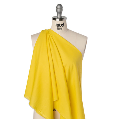 Sew Classic Solid Quilting Cotton Fabrics - Bright Yellow Drape