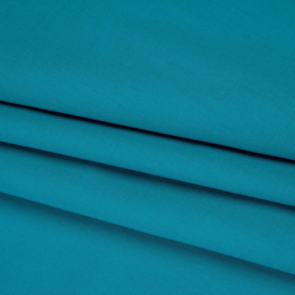Sew Classic Solid Quilting Cotton Fabrics - Teal Blue Folded
