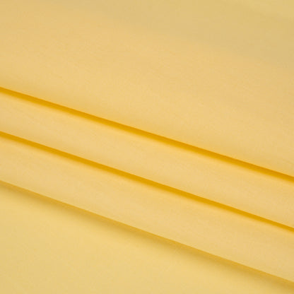 Sew Classic Solid Quilting Cotton Fabrics - Soft Yellow Folded