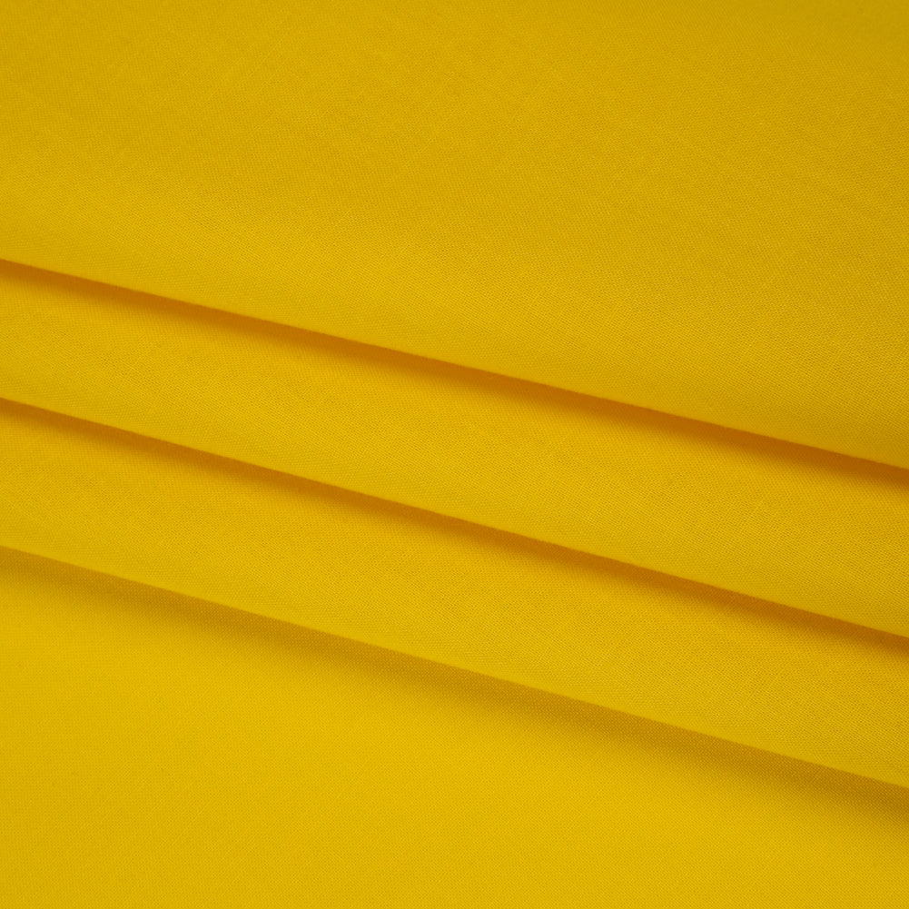 Sew Classic Solid Quilting Cotton Fabrics - Sun Yellow Folded