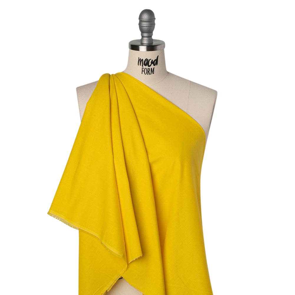 Sew Classic Solid Quilting Cotton Fabrics - Sun Yellow Drape