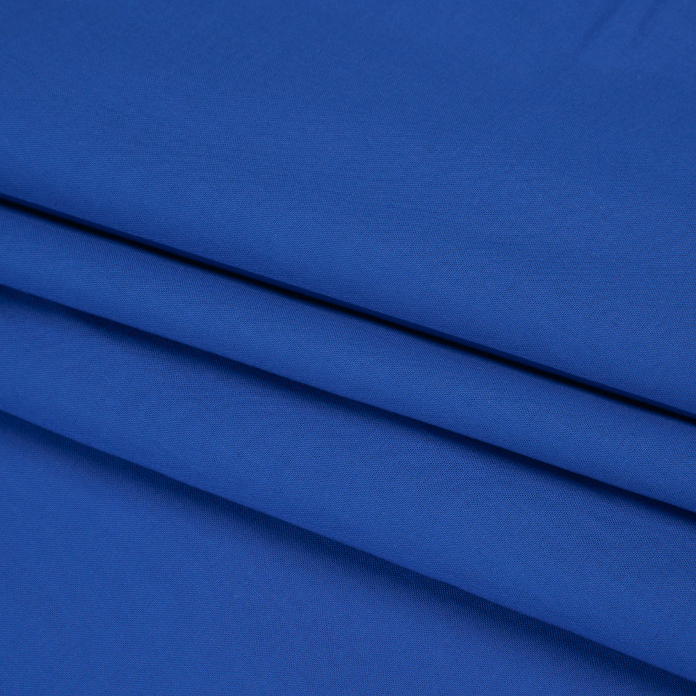 Sew Classic Solid Quilting Cotton Fabrics - Bright Royal Blue Folded