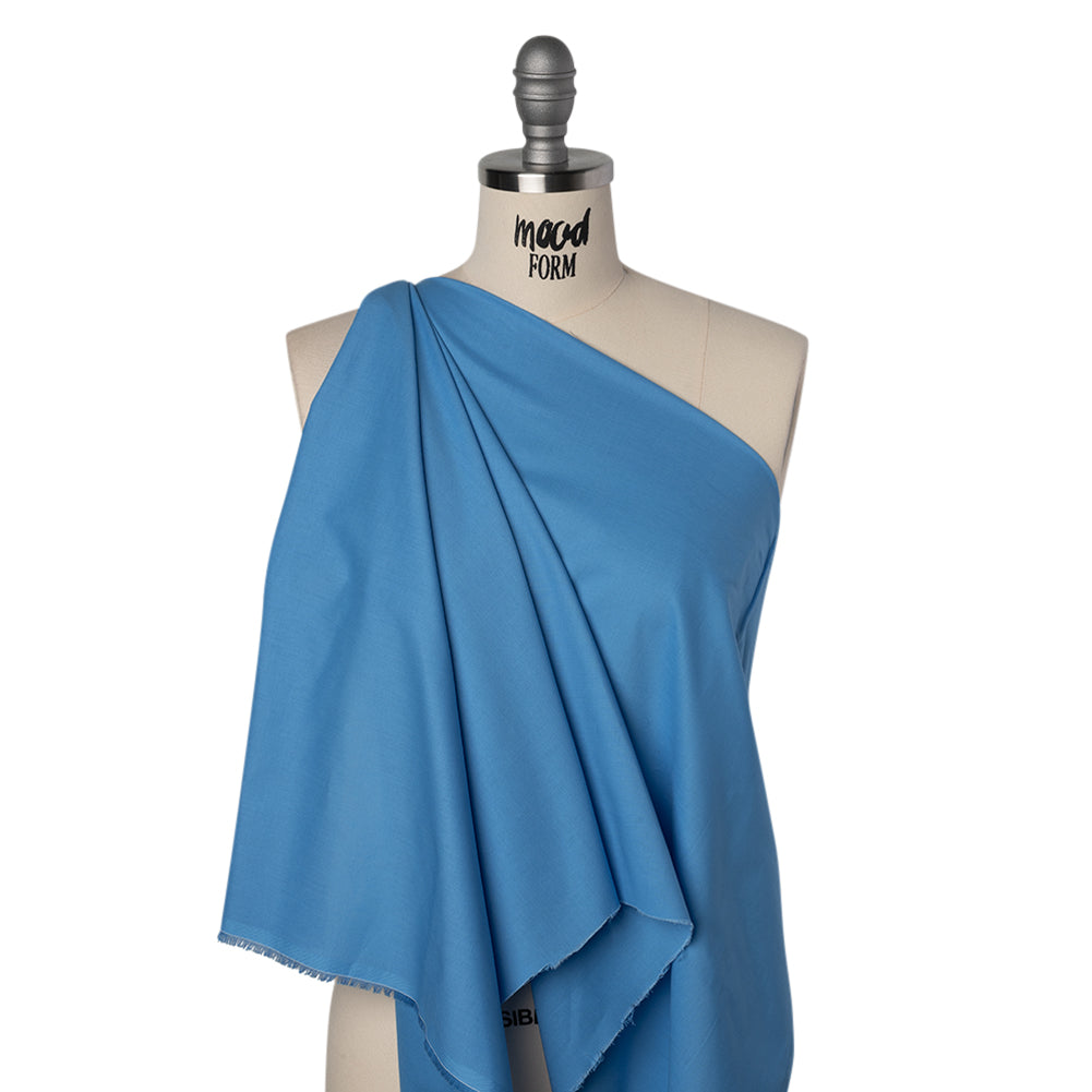 Sew Classic Solid Quilting Cotton Fabrics - Azure Blue - Drape