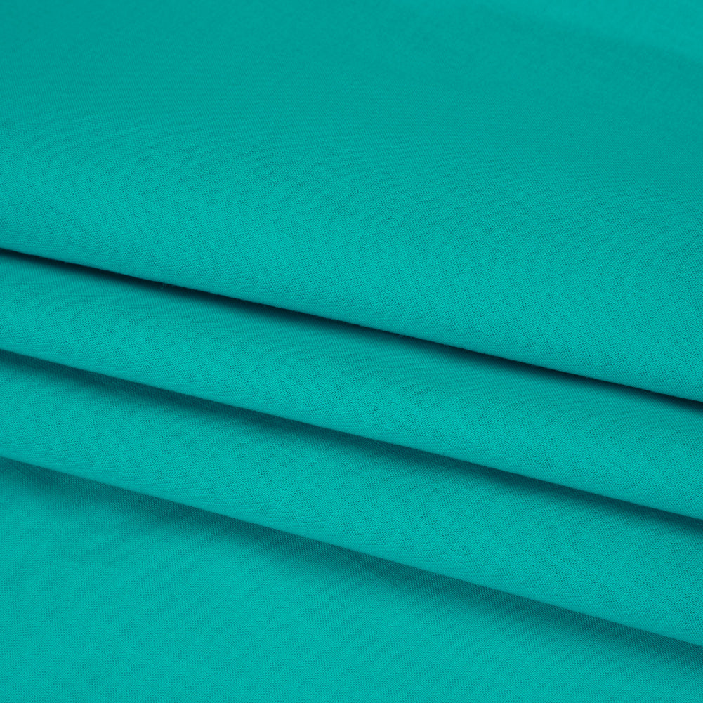 Sew Classic Solid Quilting Cotton Fabrics - Viridian Green Folded
