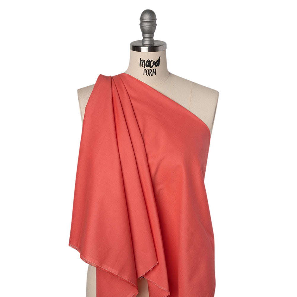 Sew Classic Solid Quilting Cotton Fabrics - Sun Kissed Coral - Drape