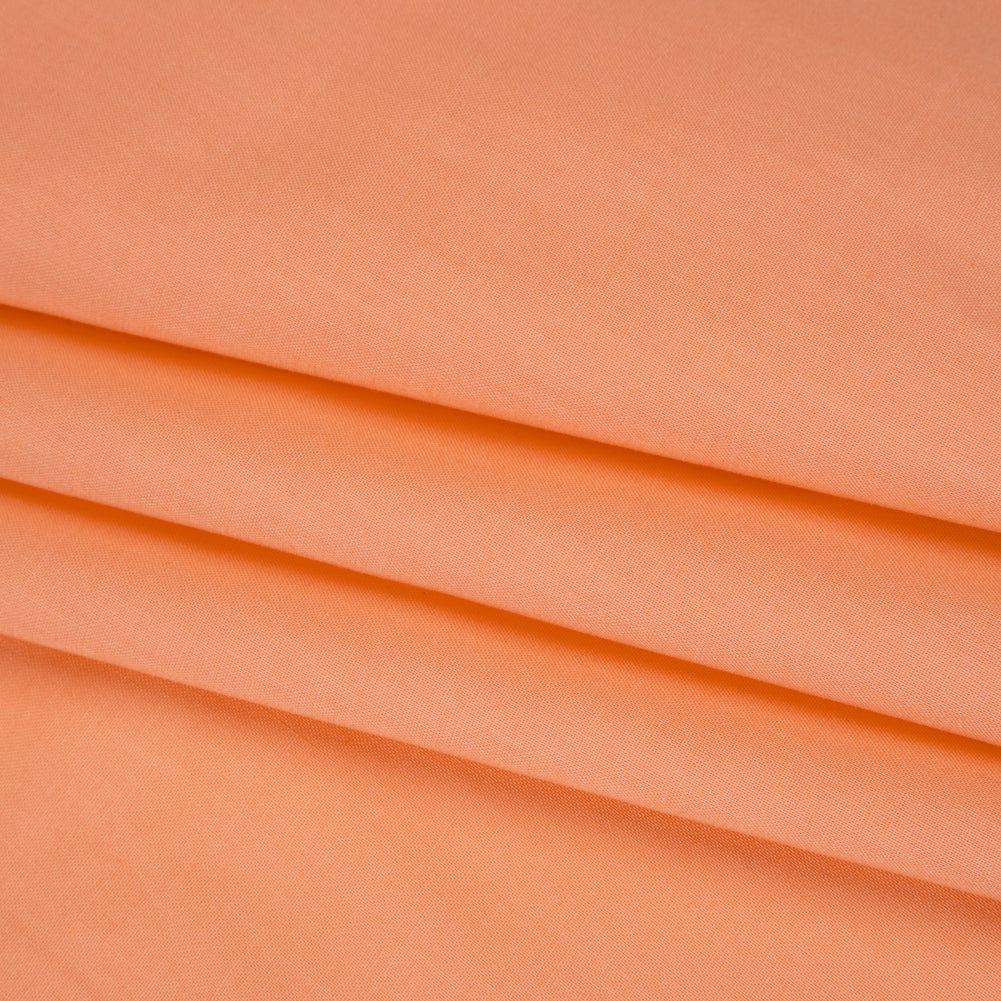Sew Classic Solid Quilting Cotton Fabrics - Peach Pink Folded
