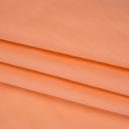 Sew Classic Solid Quilting Cotton Fabrics - Peach Pink Folded