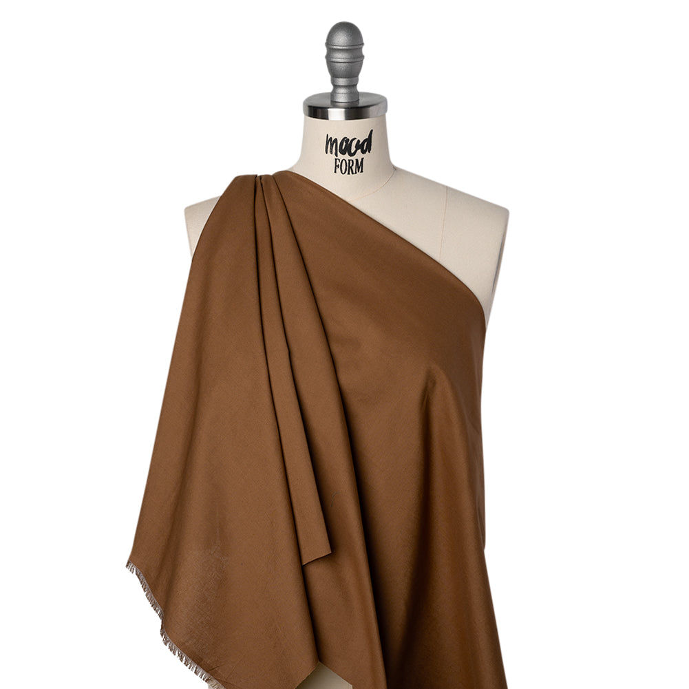 Sew Classic Solid Quilting Cotton Fabrics - Medium Cocoa Drape