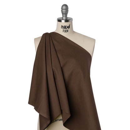 Sew Classic Solid Quilting Cotton Fabrics - Deepest Cocoa