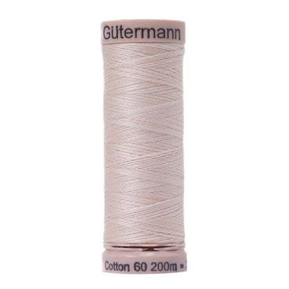 Gutermann 60 Wt Natural Cotton Thread 200m - 5010 Flesh