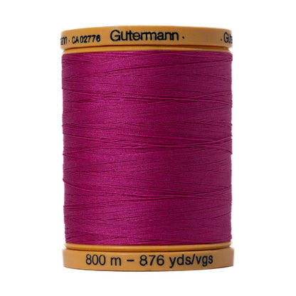 Gutermann Natural Cotton Thread 800m - 2955 Fuchsia Flowers