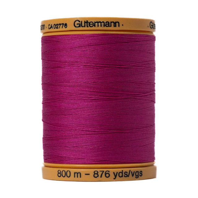 Gutermann Natural Cotton Thread 800m - 2955 Fuchsia Flowers