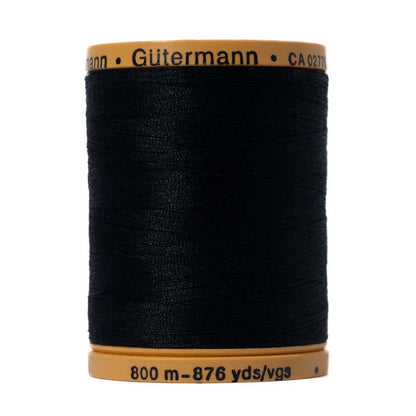 Gutermann Natural Cotton Thread 800m - 5201 Black