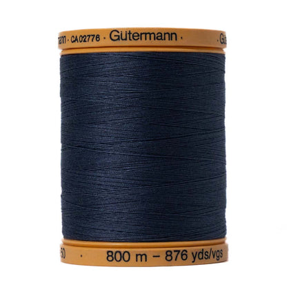 Gutermann Natural Cotton Thread 800m - 5413 Evening Blue