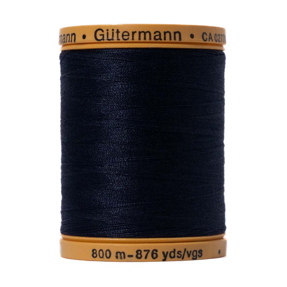 Gutermann Natural Cotton Thread 800m - 6210 Midnight Blue