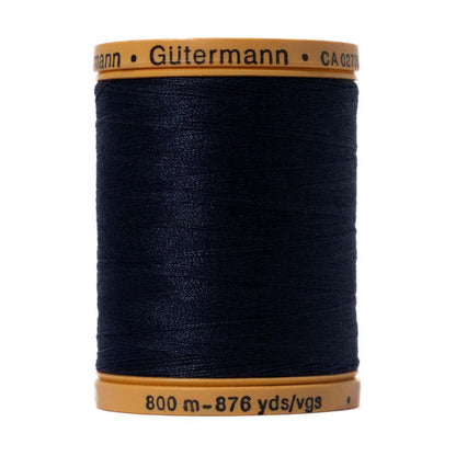 Gutermann Natural Cotton Thread 800m - 6210 Midnight Blue