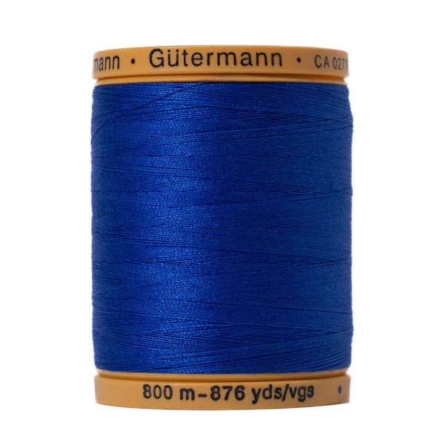 Gutermann Natural Cotton Thread 800m - 7000 Royal Blue