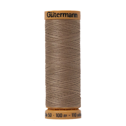 Gutermann Natural Cotton Thread 100m - 2650 Oatmeal Brown