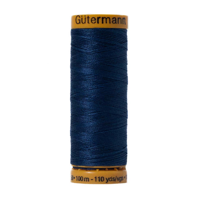Gutermann Natural Cotton Thread 100m - 6290 Midnight Blue
