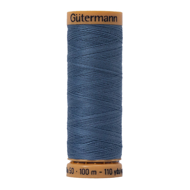 Gutermann Natural Cotton Thread 100m - 7430 Medium Slate Blue