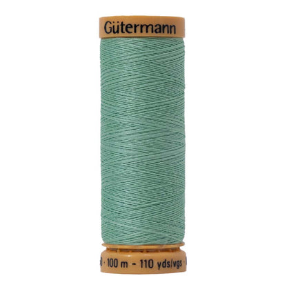 Gutermann Natural Cotton Thread 100m - 7900 Medium Mint Green