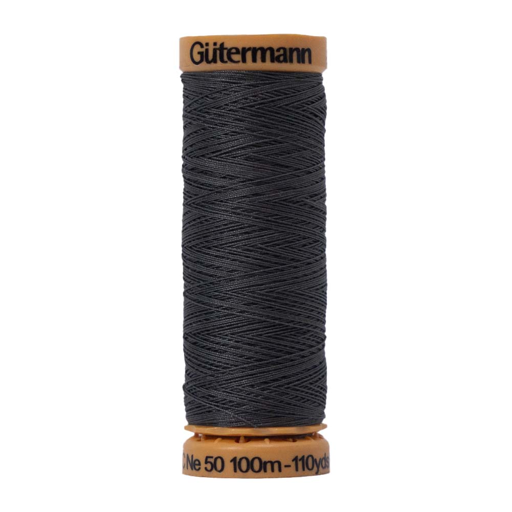 Gutermann Natural Cotton Thread 100m - 9500 Dark Gray