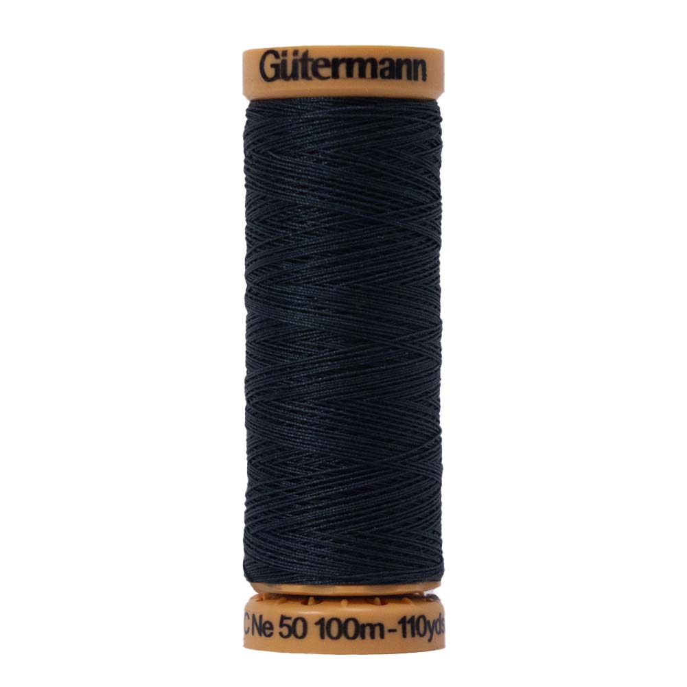Gutermann Natural Cotton Thread 100m - 9800 Almost Black