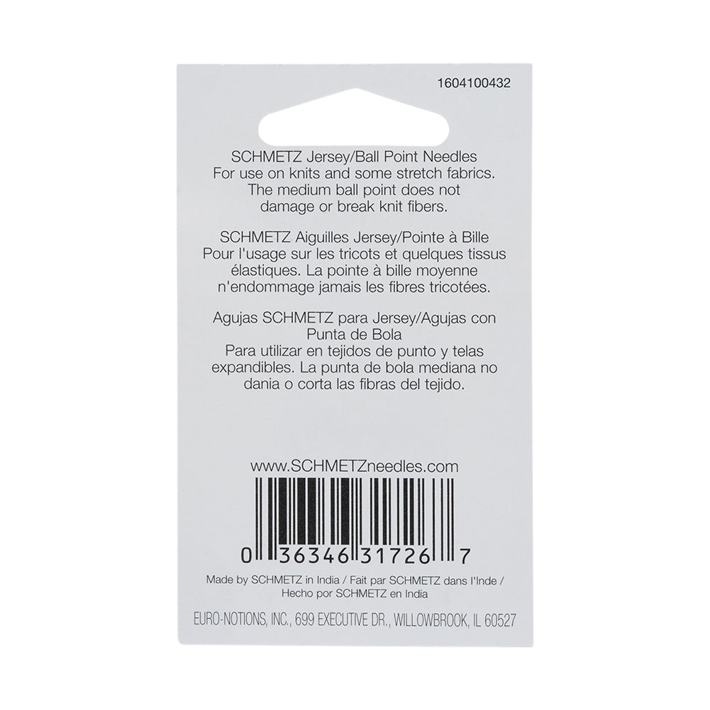 Schmetz Jersey/Ball Point Machine Needles - 90/14 - 5 ct