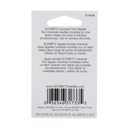 Schmetz Universal Twin Machine Needle - 1.6/70 - 1 ct