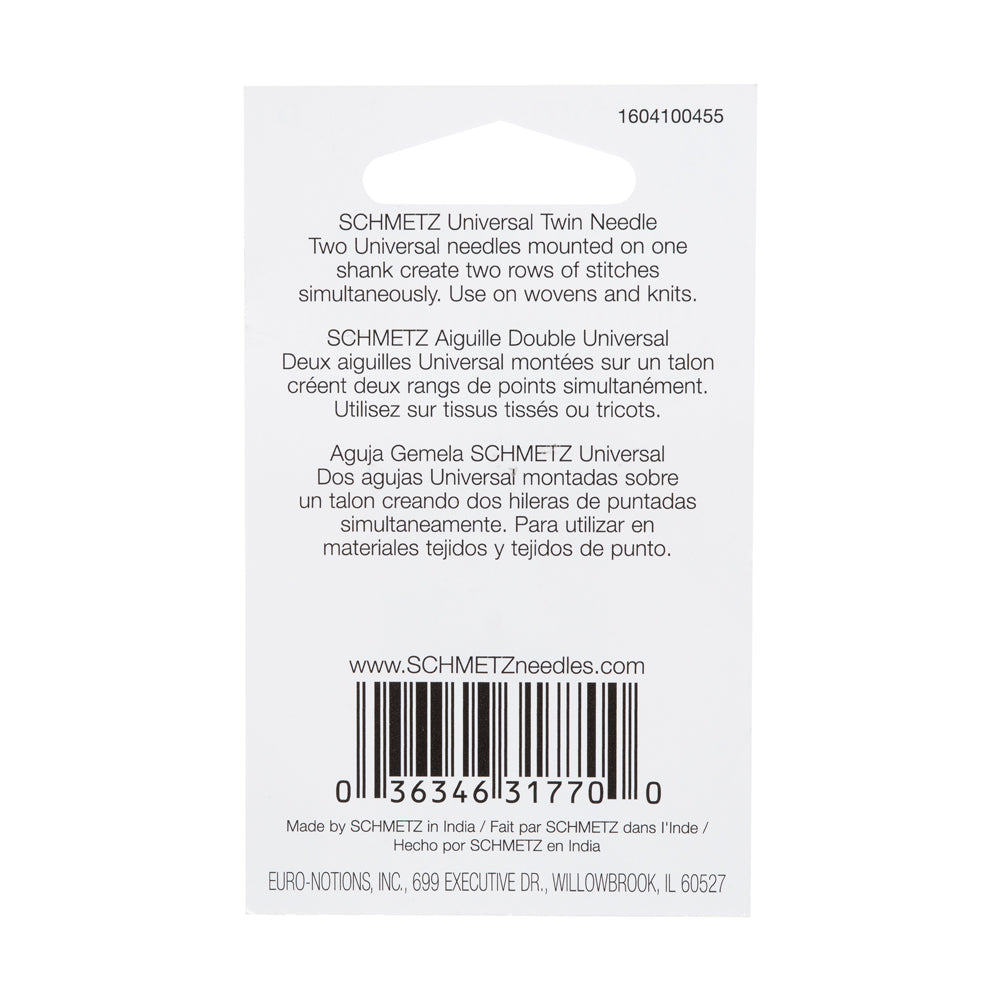 Schmetz Universal Twin Machine Needle - 3.0/90 - 1 ct - Detail