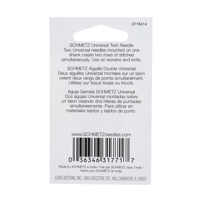 Schmetz Universal Twin Machine Needle - 4.0/100 - 1 ct