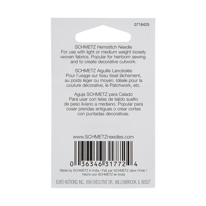 Schmetz Hemstitch/Wing Machine Needle - 100/16 - 1 ct
